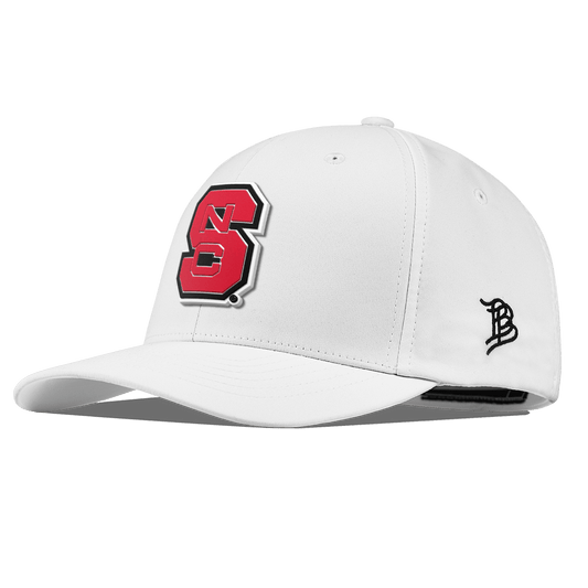 North Carolina State "NC State Block" Flexfit Performance Fitted White