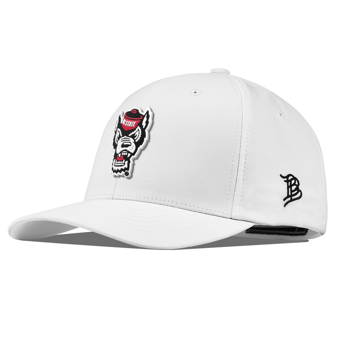 North Carolina State "NC State Team Logo" Flexfit Performance Fitted White