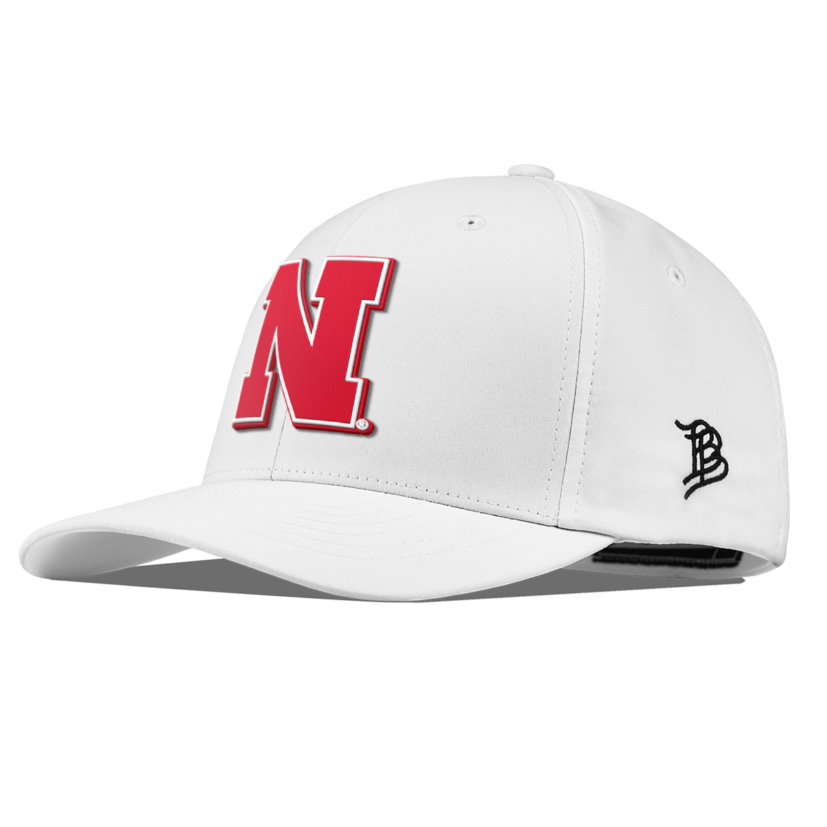 University of Nebraska "Nebraska Team Logo" Flexfit Performance Fitted White