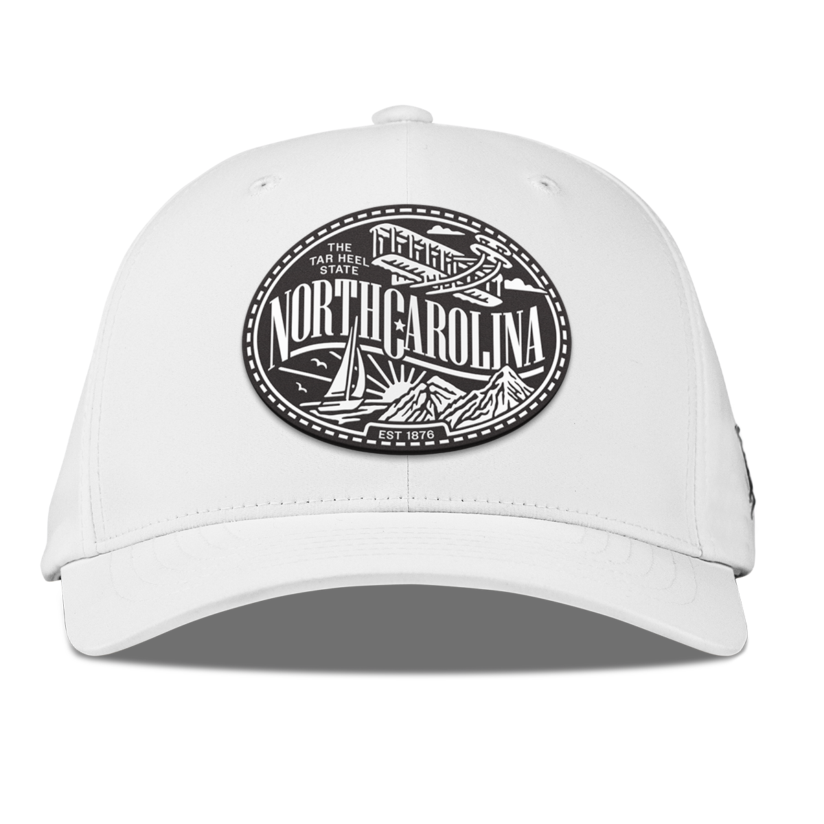 North Carolina Traveler Flexfit Performance Fitted White