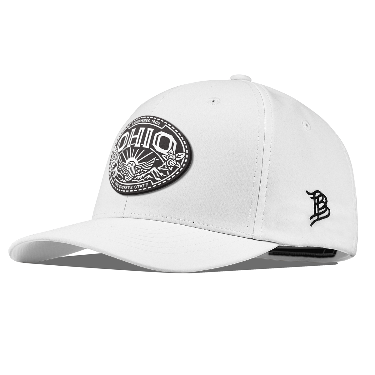 Ohio Traveler Flexfit Performance Fitted White