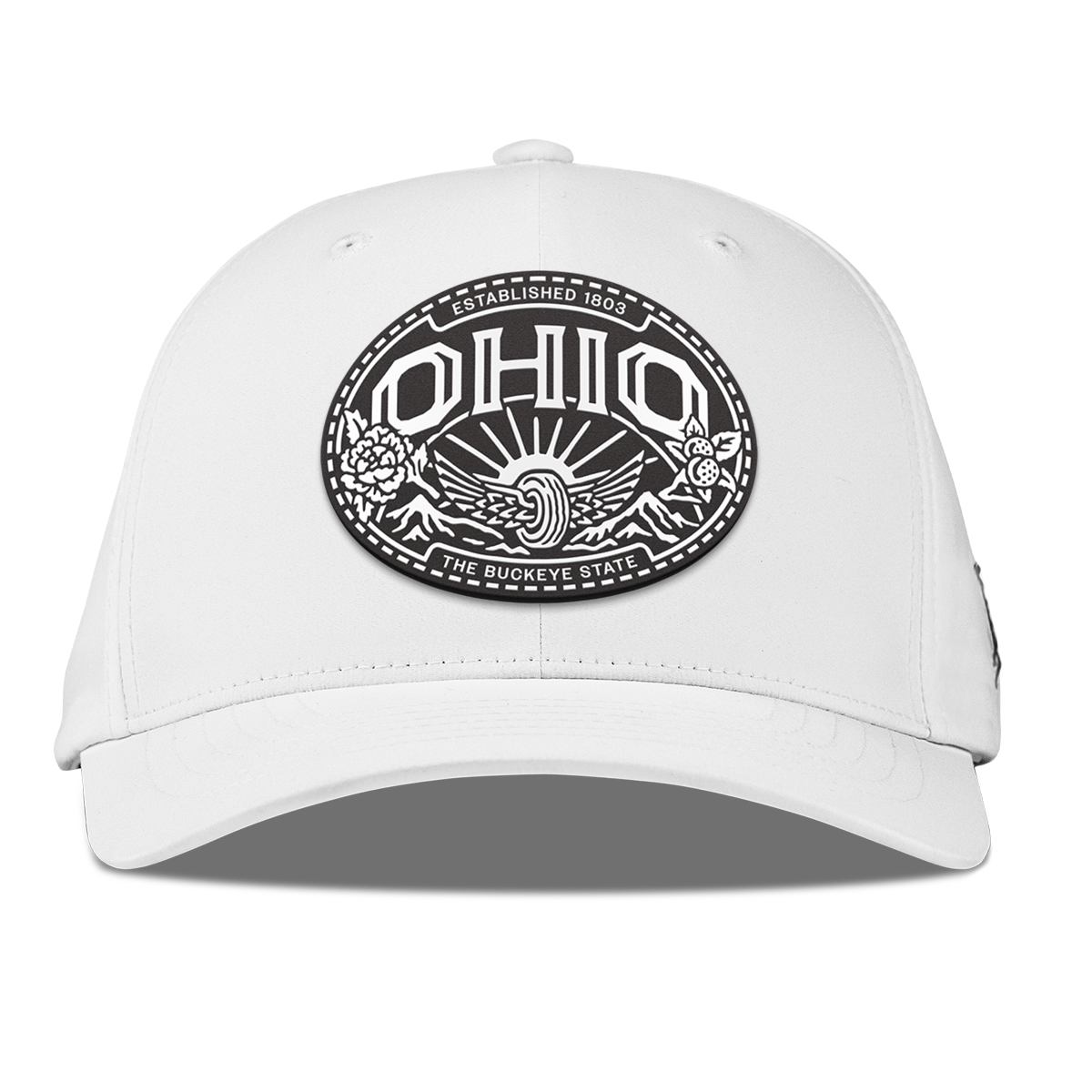 Ohio Traveler Flexfit Performance Fitted White