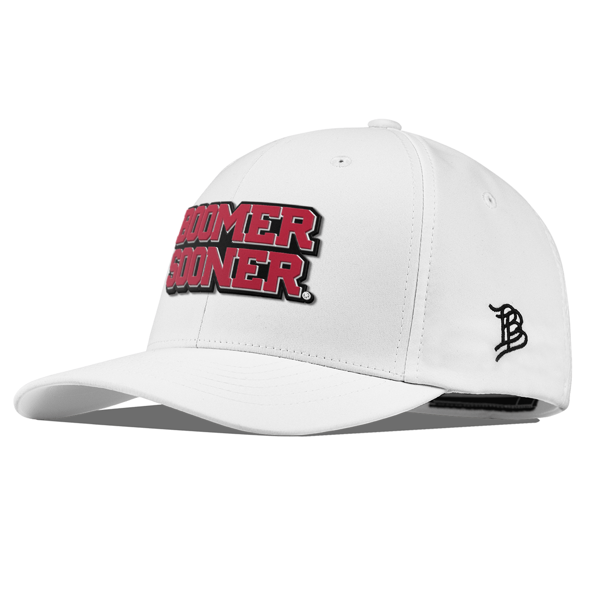 University of Oklahoma "Oklahoma Block" Flexfit Performance Fitted White