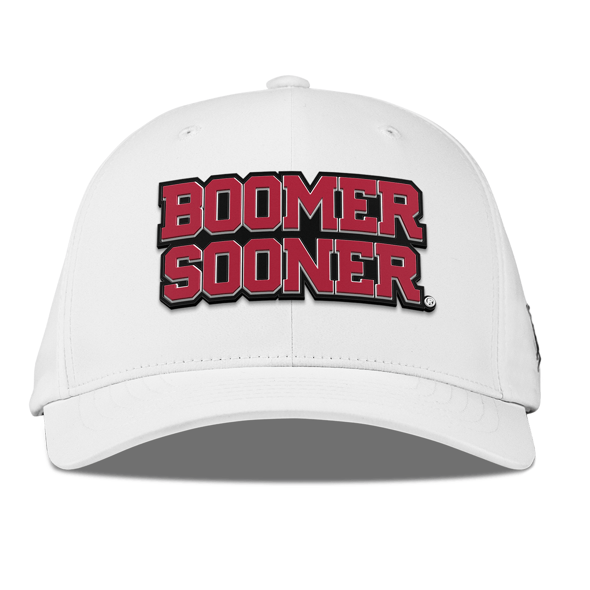 University of Oklahoma "Oklahoma Block" Flexfit Performance Fitted White