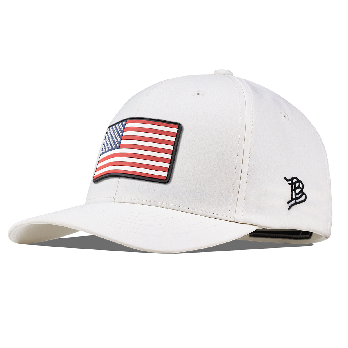 Old Glory PVC Flexfit Performance Fitted White