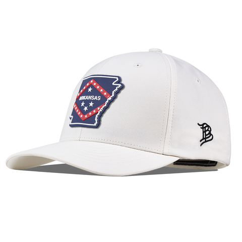 Arkansas Patriot Series Flexfit Performance Fitted White