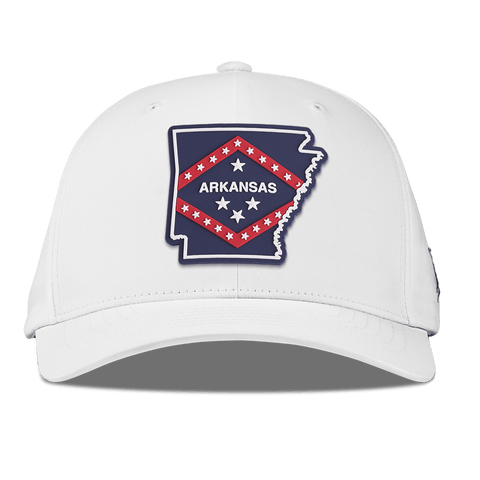 Arkansas Patriot Series Flexfit Performance Fitted White