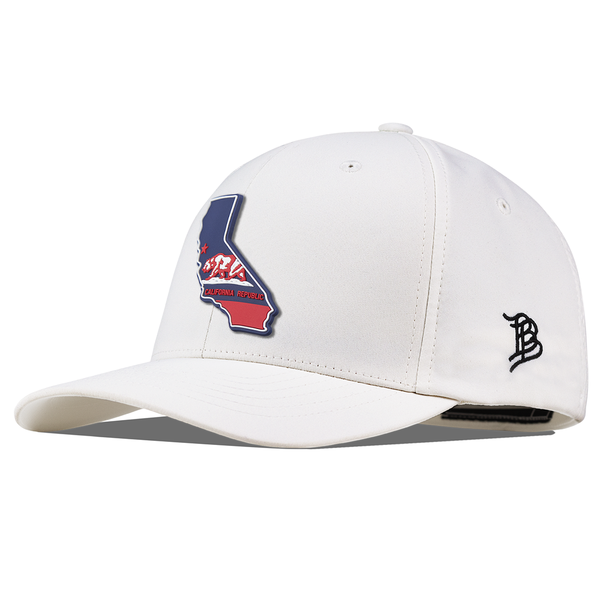 California Patriot Series Flexfit Performance Fitted White