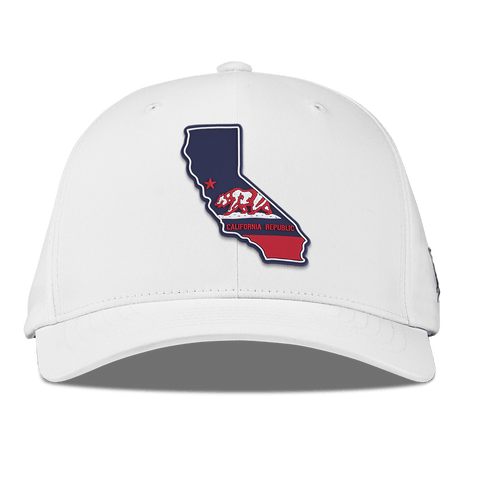 California Patriot Series Flexfit Performance Fitted White