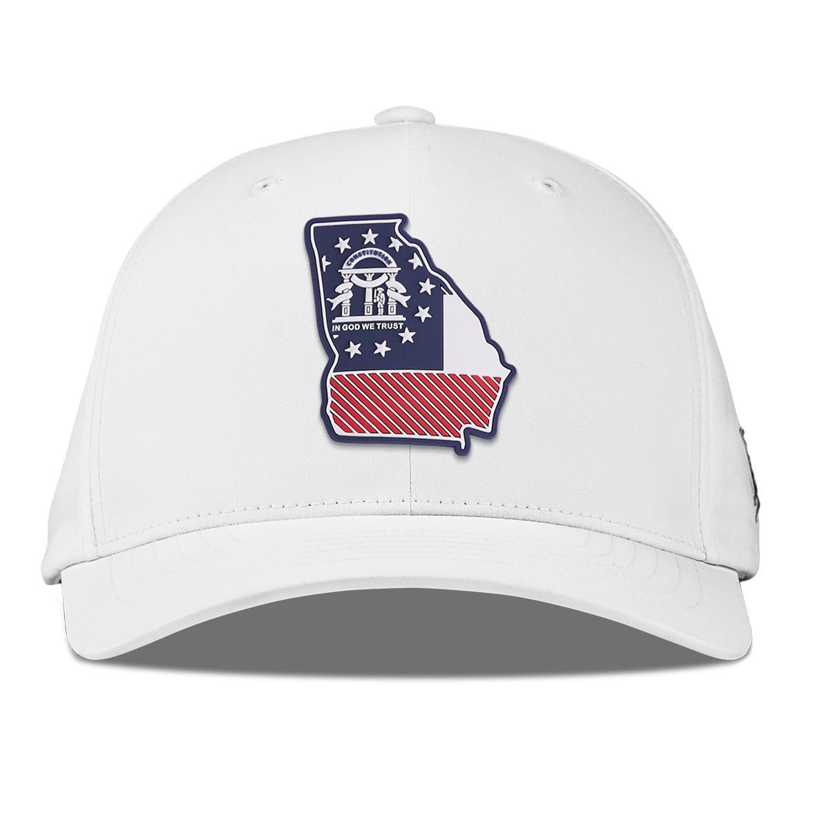 Georgia Patriot Series Flexfit Performance Fitted White