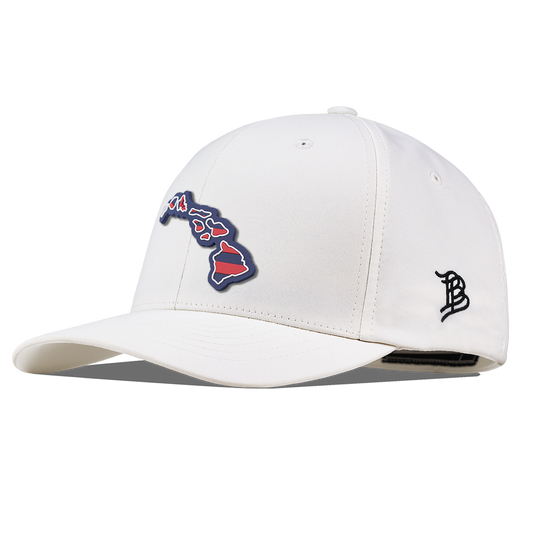 Hawaii Patriot Series Flexfit Performance Fitted White