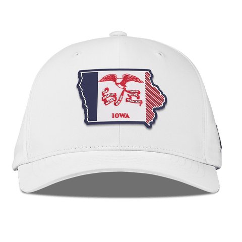 Iowa Patriot Series Flexfit Performance Fitted White