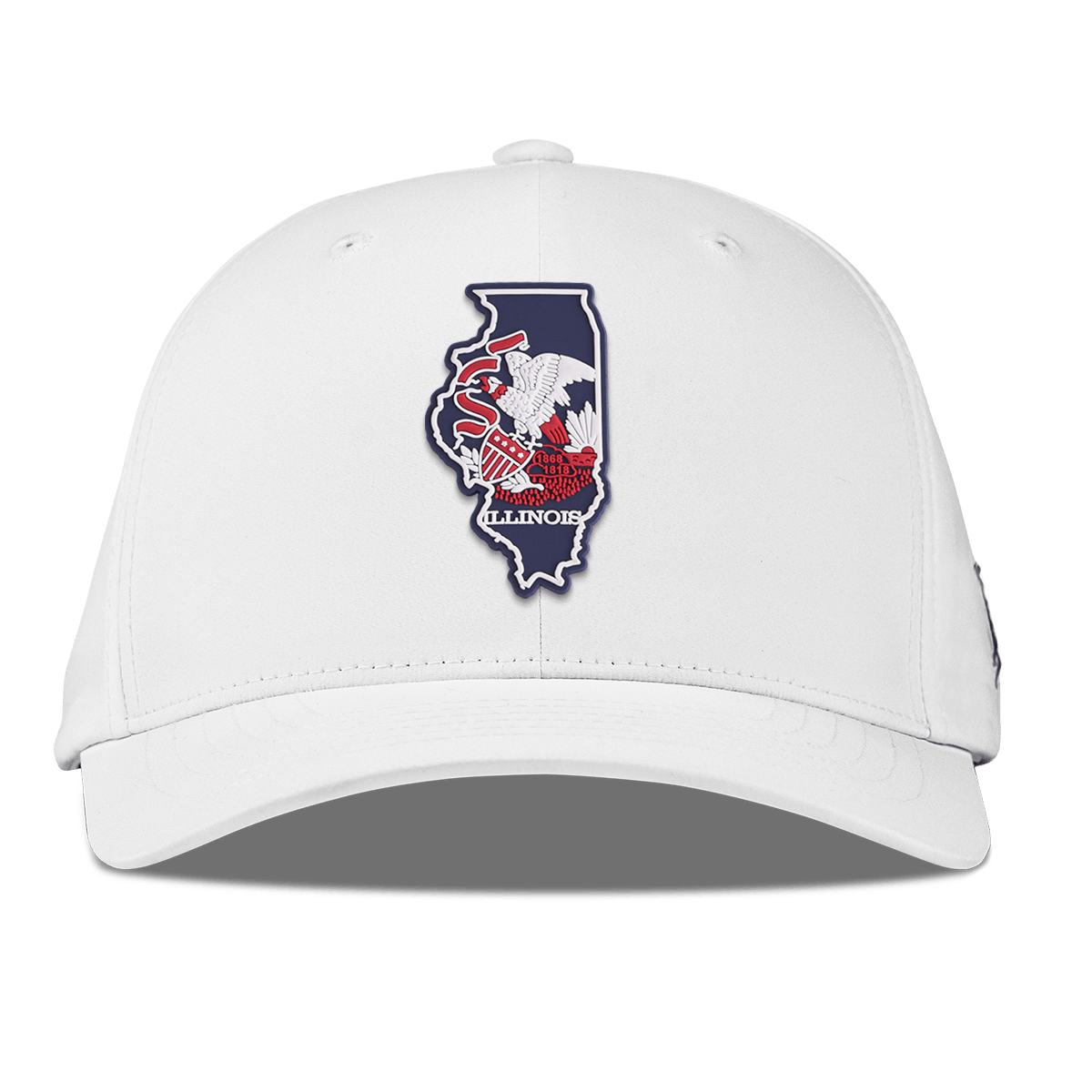 Illinois Patriot Series Flexfit Performance Fitted White