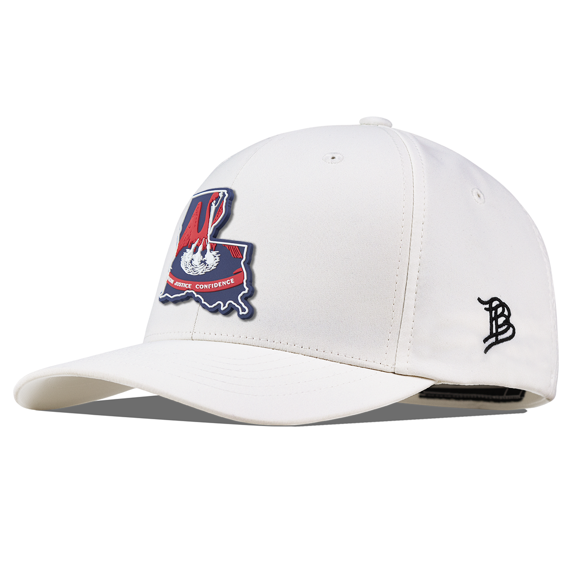 Louisiana Patriot Series Flexfit Performance Fitted White