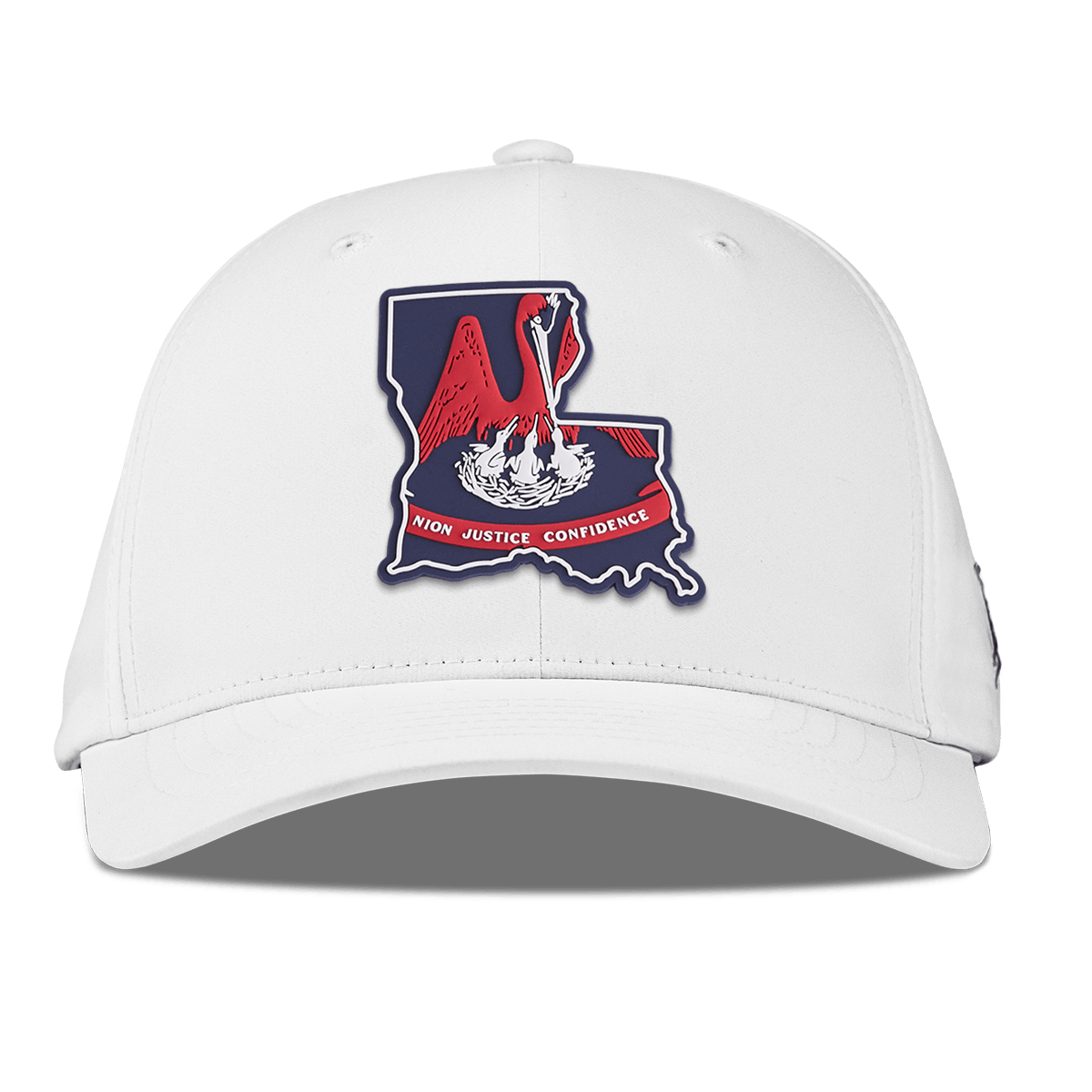 Louisiana Patriot Series Flexfit Performance Fitted White