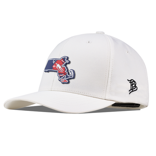 Massachusetts Patriot Series Flexfit Performance Fitted White