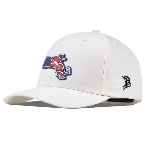 Massachusetts Patriot Series Flexfit Performance Fitted White