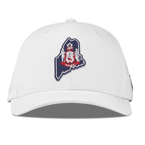 Maine Patriot Series Flexfit Performance Fitted White