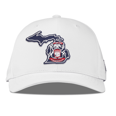 Michigan Patriot Series Flexfit Performance Fitted White