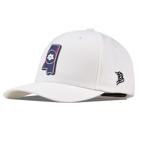 Mississippi Patriot Series Flexfit Performance Fitted White