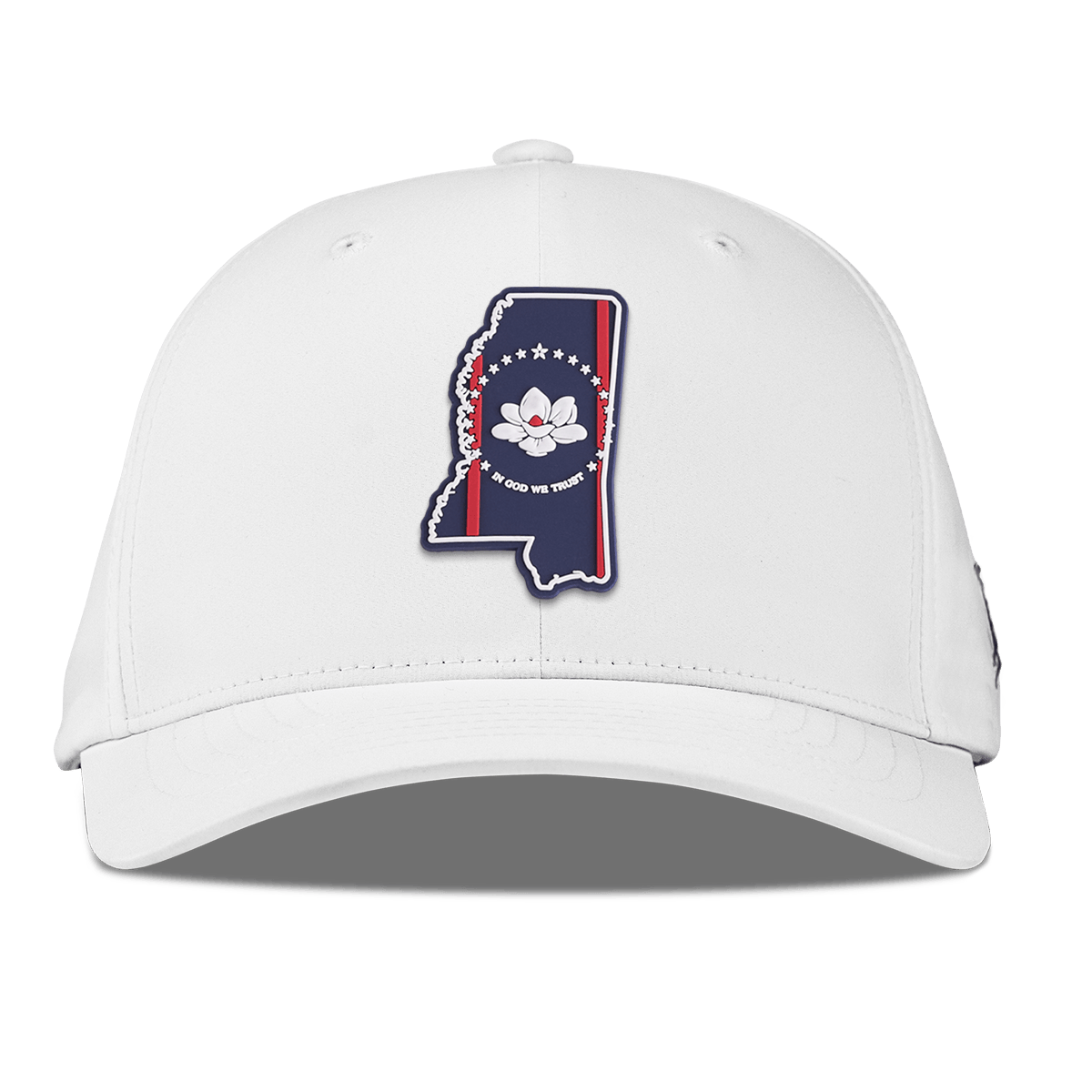 Mississippi Patriot Series Flexfit Performance Fitted White