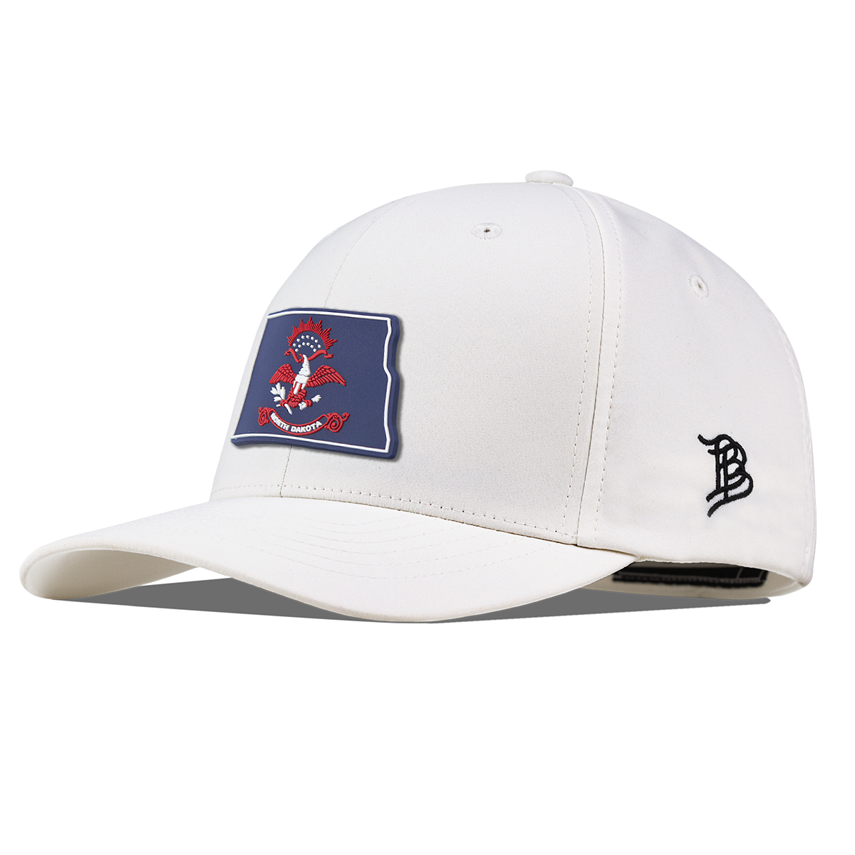 North Dakota Patriot Series Flexfit Performance Fitted White