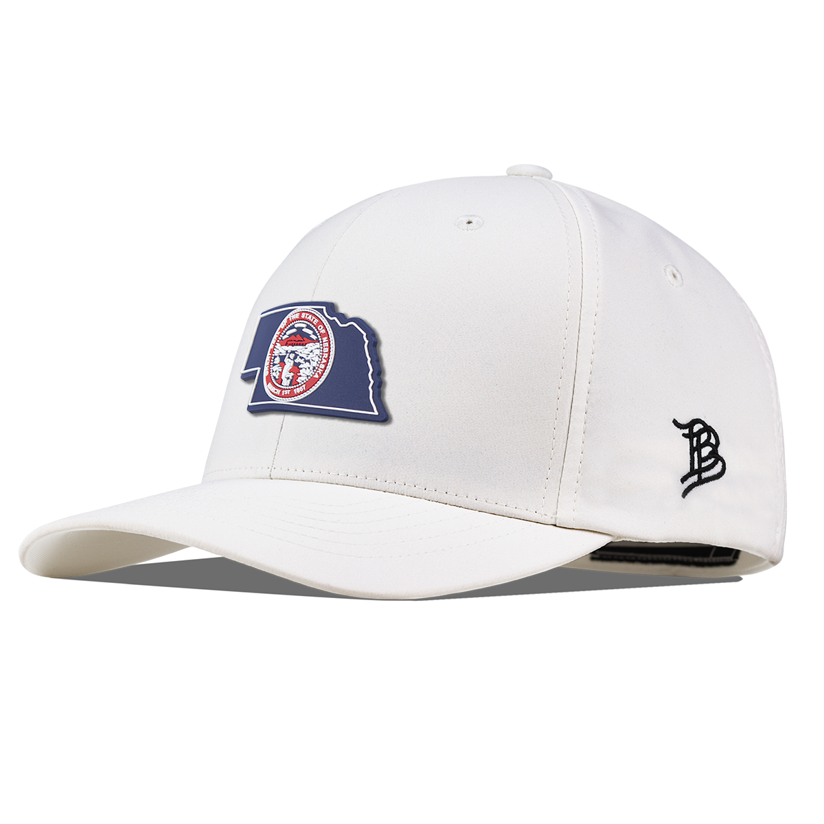 Nebraska Patriot Series Flexfit Performance Fitted White