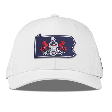 Pennsylvania Patriot Series Flexfit Performance Fitted White