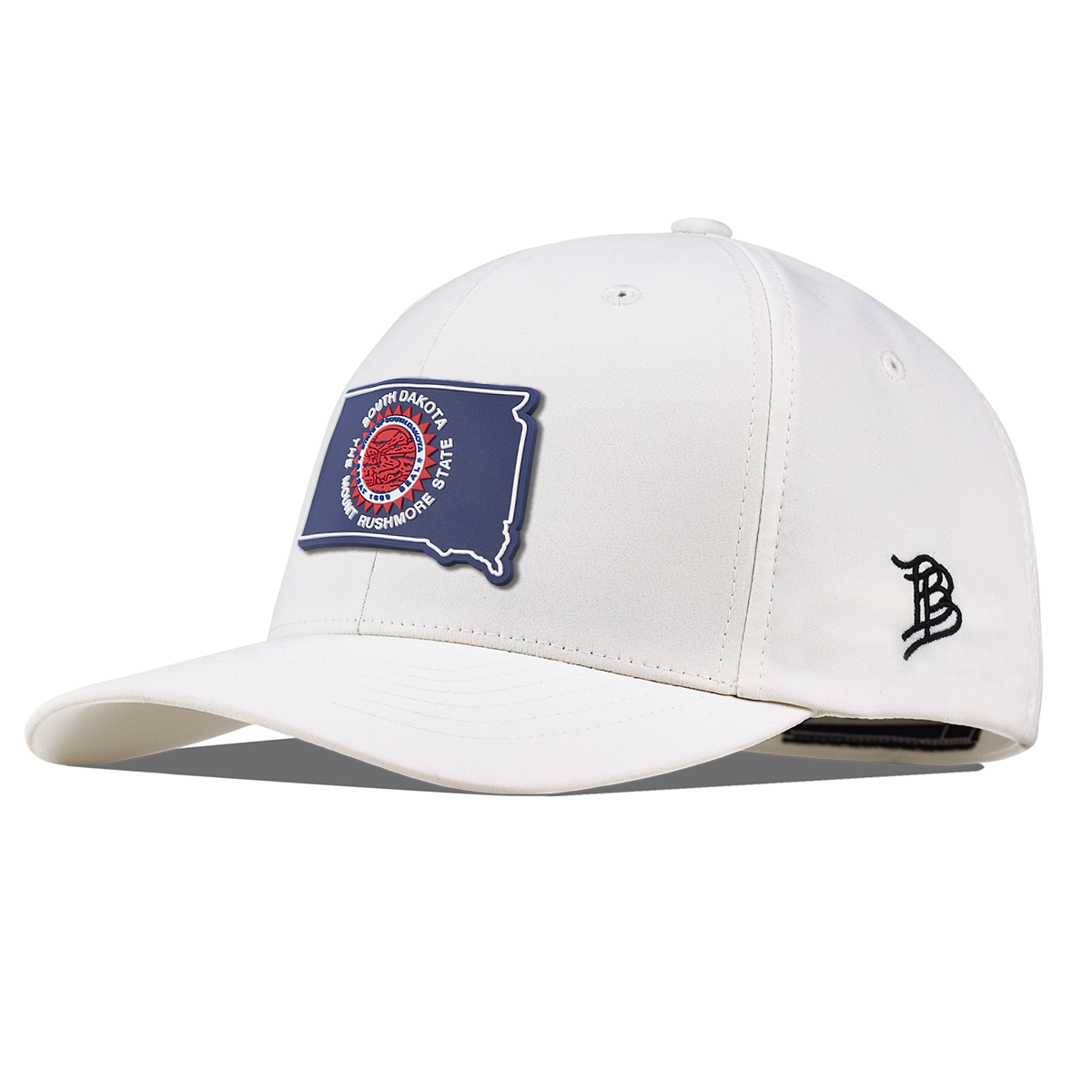 South Dakota Patriot Series Flexfit Performance Fitted White