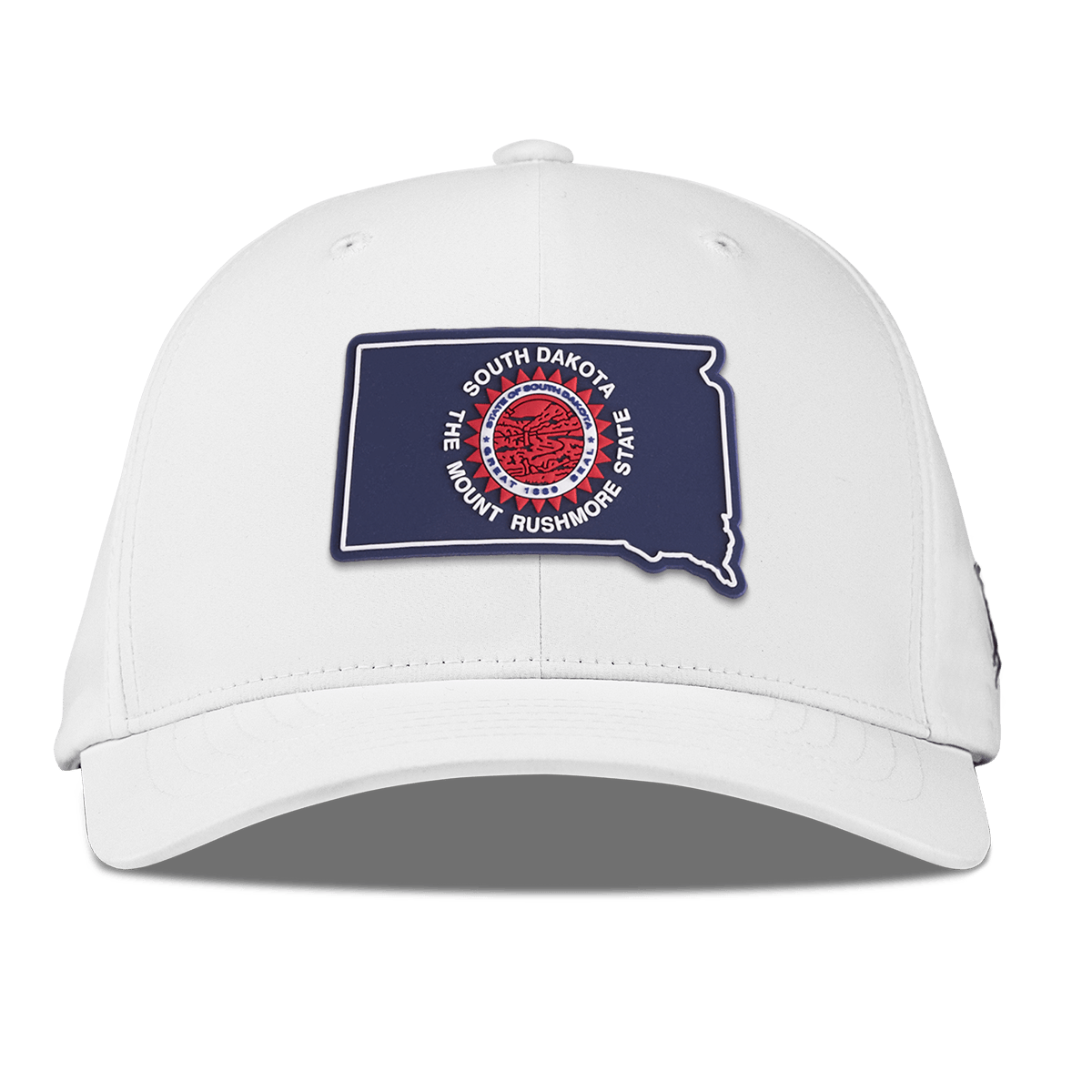 South Dakota Patriot Series Flexfit Performance Fitted White