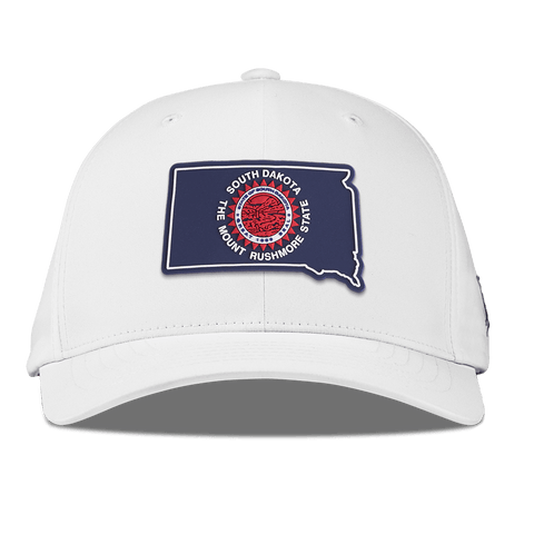 South Dakota Patriot Series Flexfit Performance Fitted White