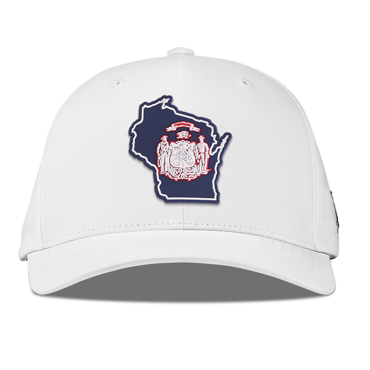 Wisconsin Patriot Series Flexfit Performance Fitted White
