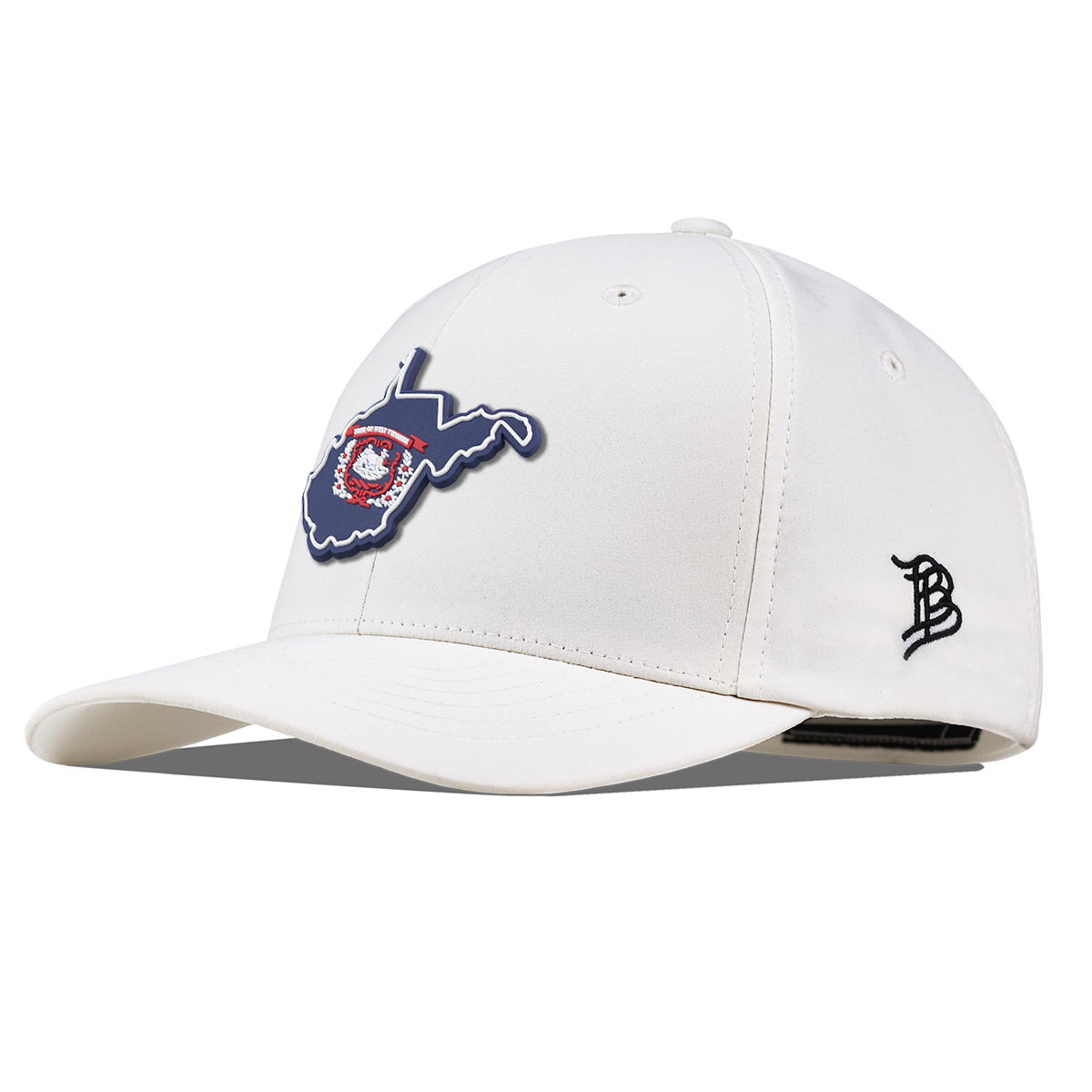 West Virginia Patriot Series Flexfit Performance Fitted White