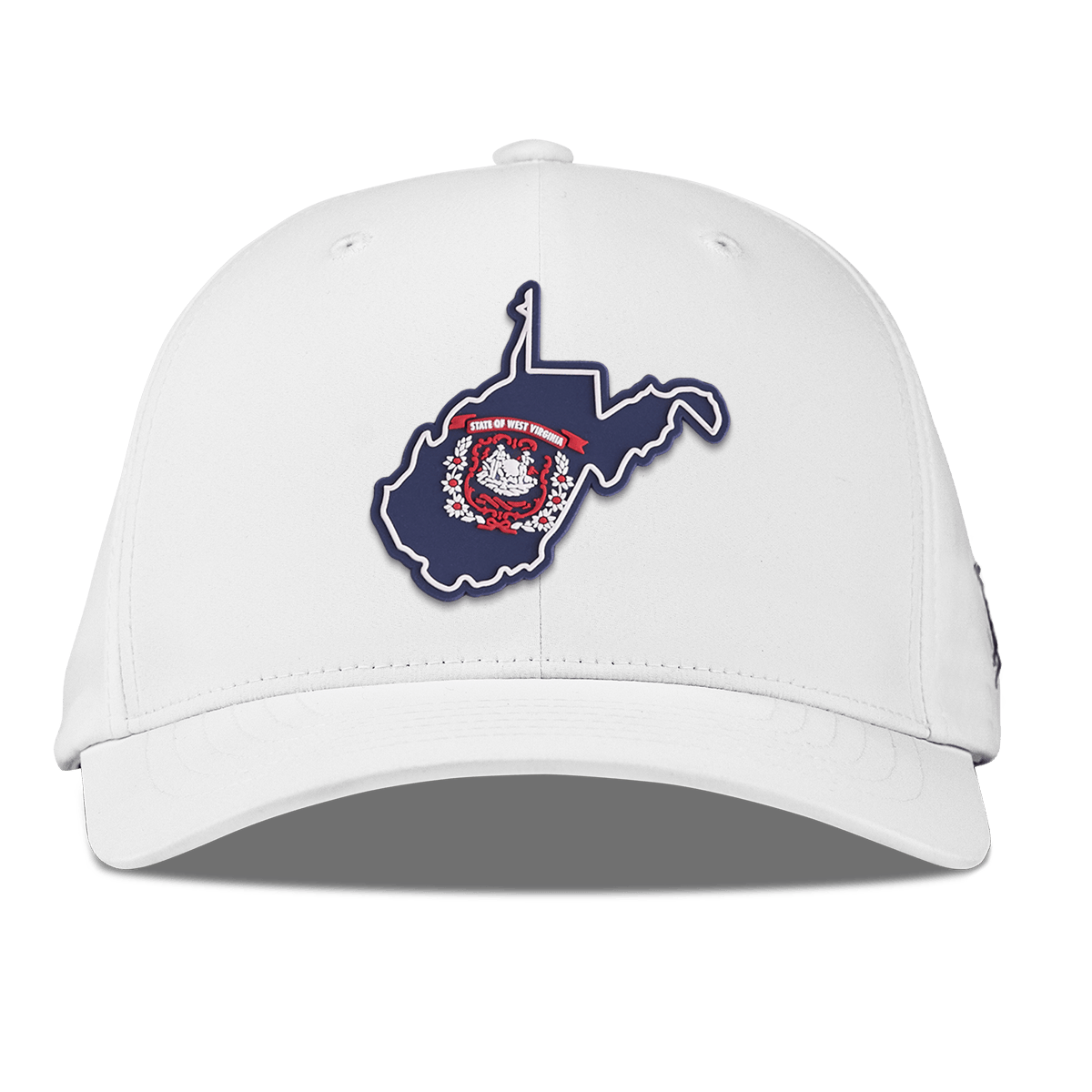 West Virginia Patriot Series Flexfit Performance Fitted White