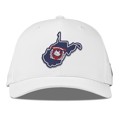 West Virginia Patriot Series Flexfit Performance Fitted White