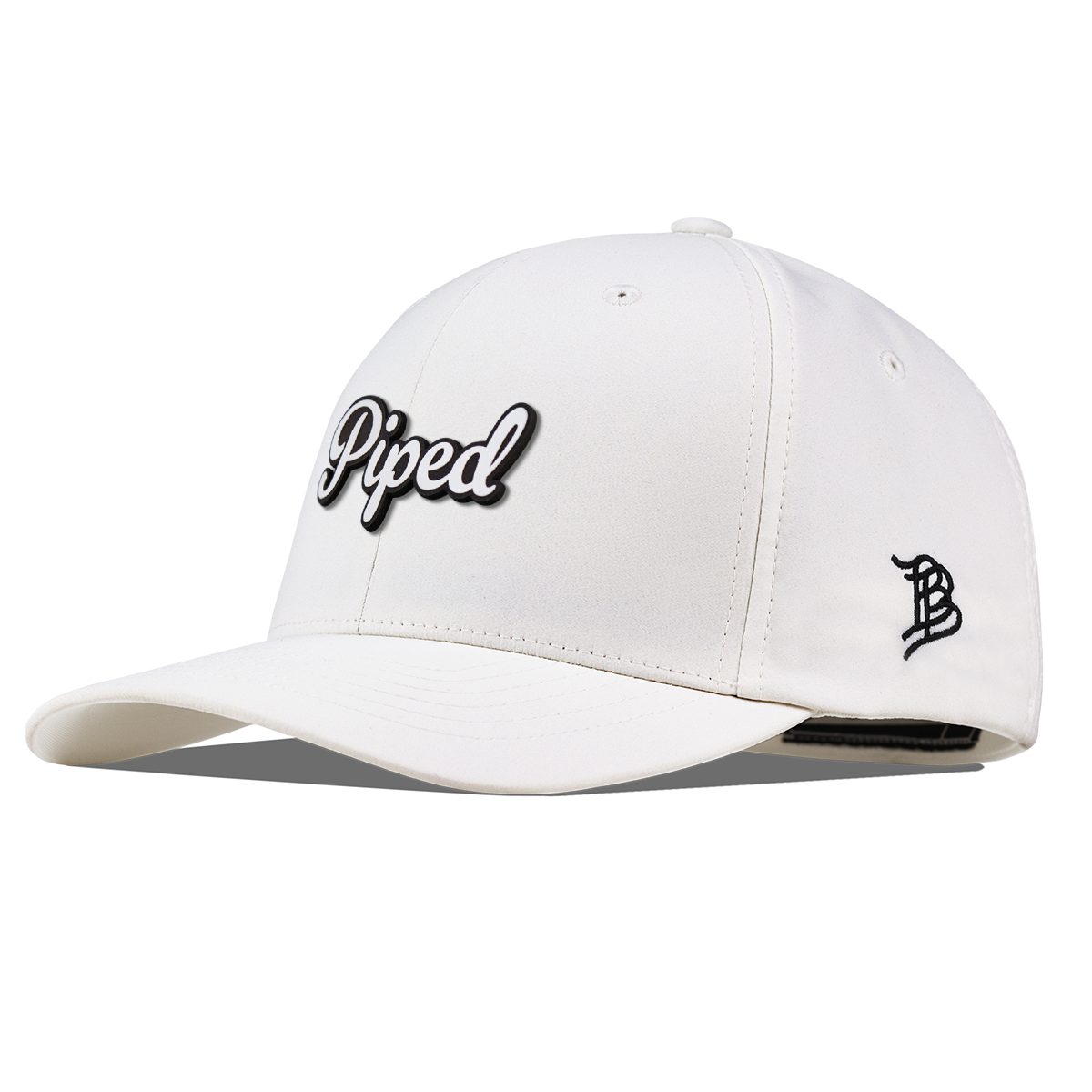 Piped Script Flexfit Performance Fitted White