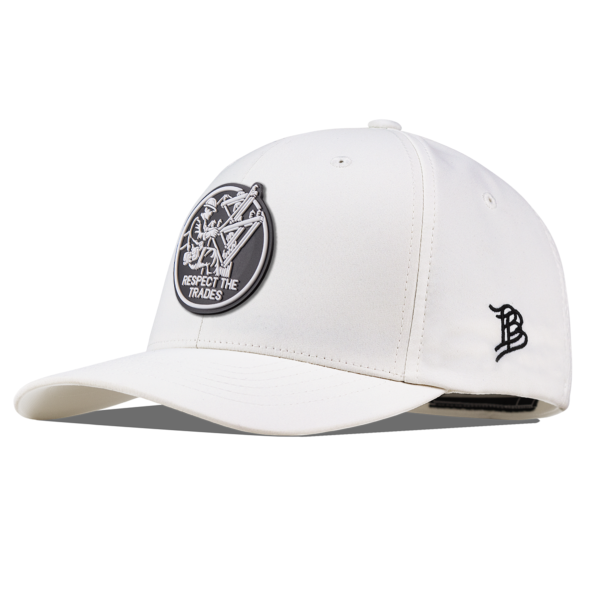 Respect The Trades Lineman Flexfit Performance Fitted White