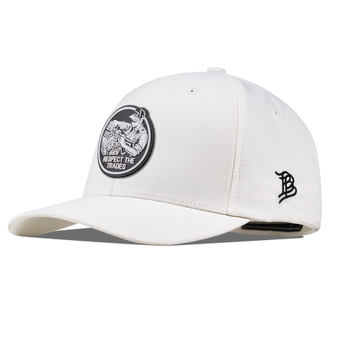 Respect The Trades Mechanic Flexfit Performance Fitted White