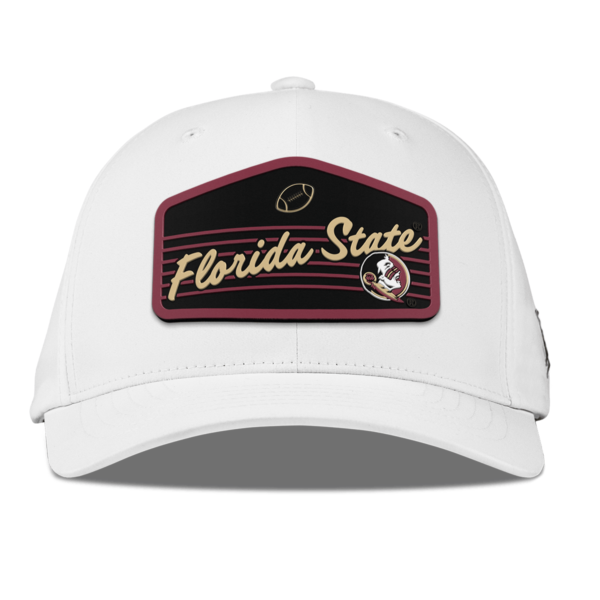 Florida State University "Seminole Football" Flexfit Performance Fitted White