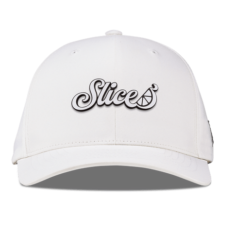 Sliced Script Flexfit Performance Fitted White