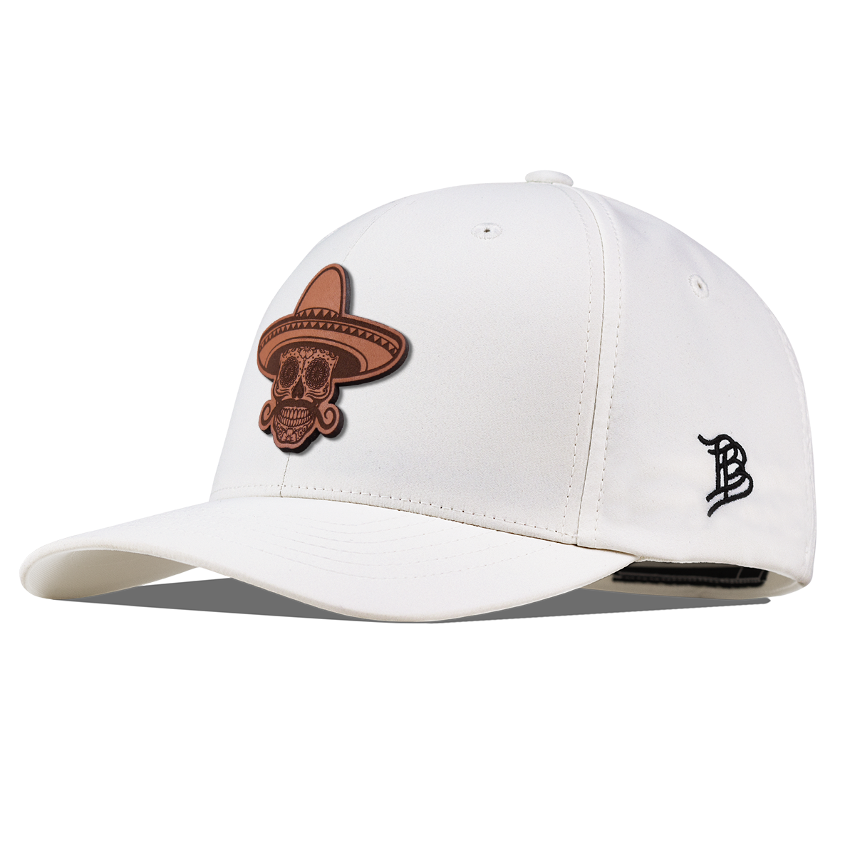 Sombrero Skull Flexfit Performance Fitted White