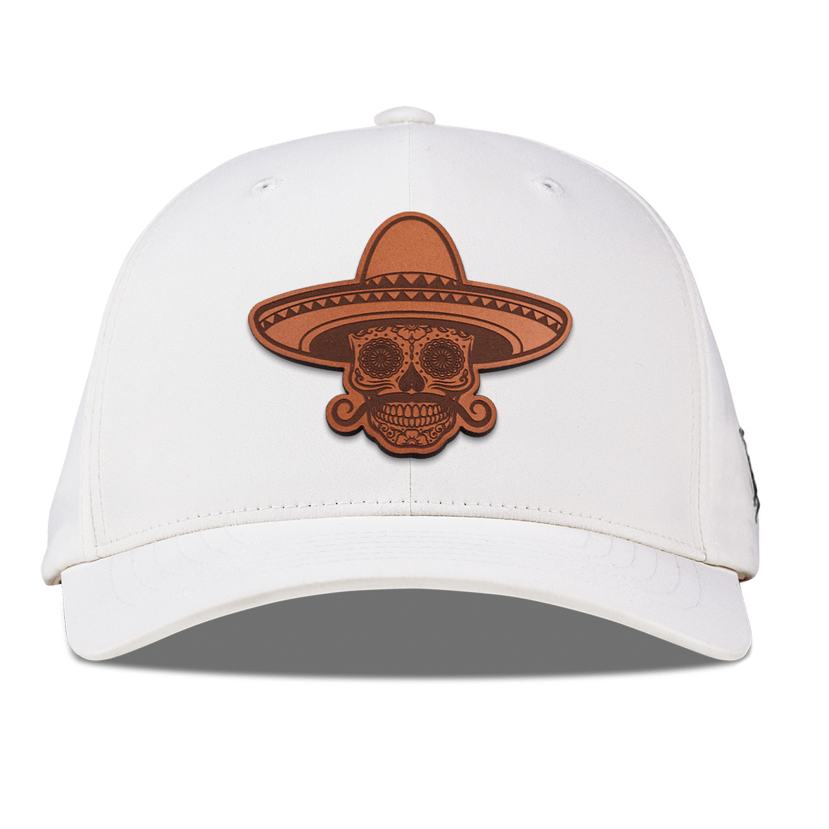 Sombrero Skull Flexfit Performance Fitted White