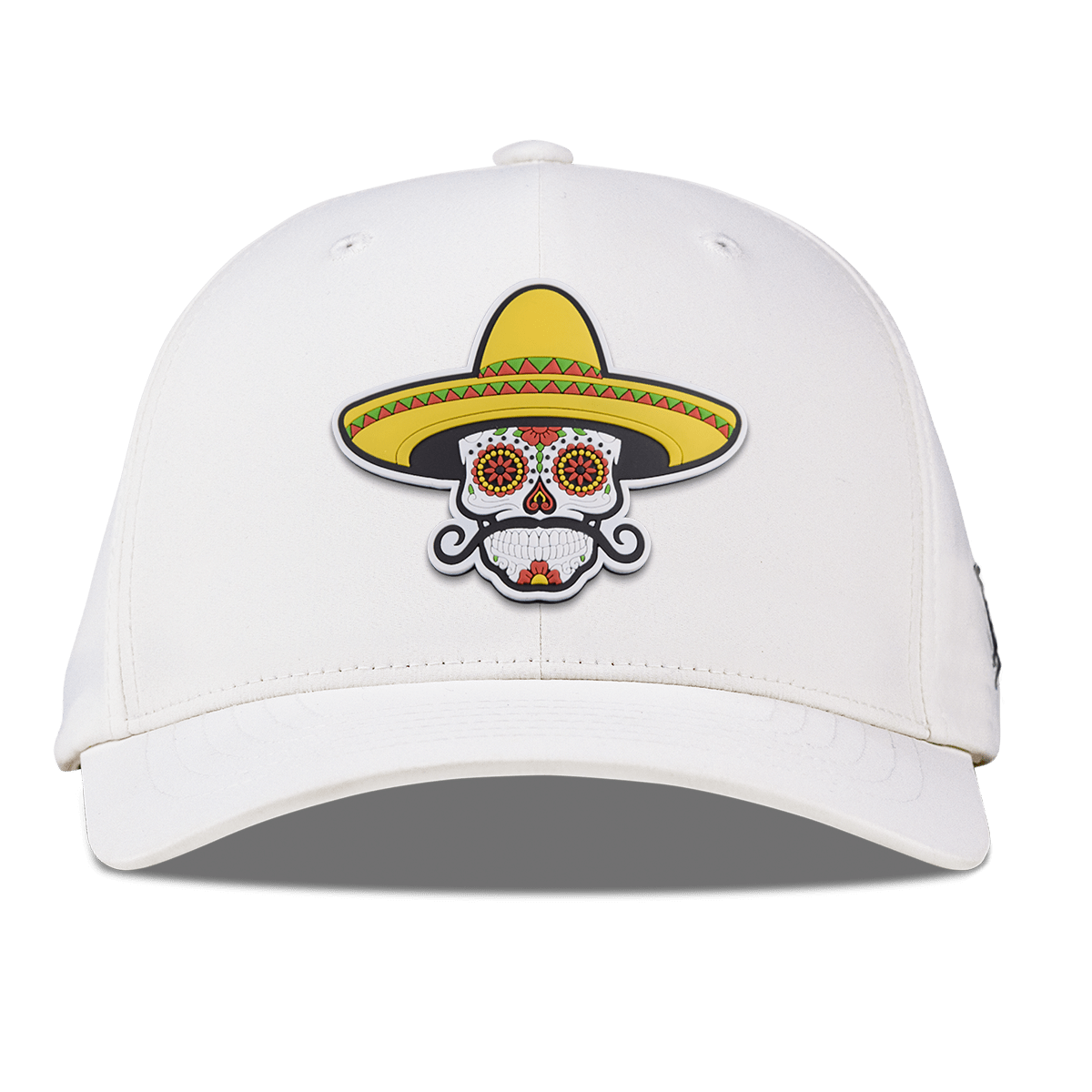 Sombrero Skull PVC Flexfit Performance Fitted White