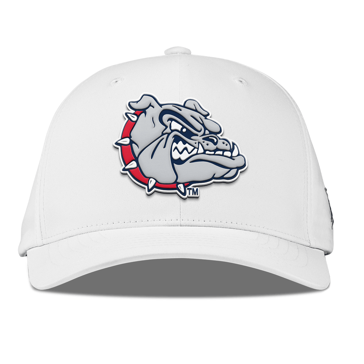 Gonzaga University "Spike The Bulldog" Flexfit Performance Fitted White