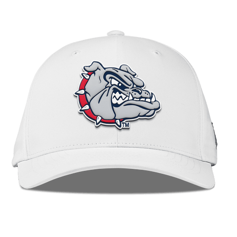 Gonzaga University "Spike The Bulldog" Flexfit Performance Fitted White