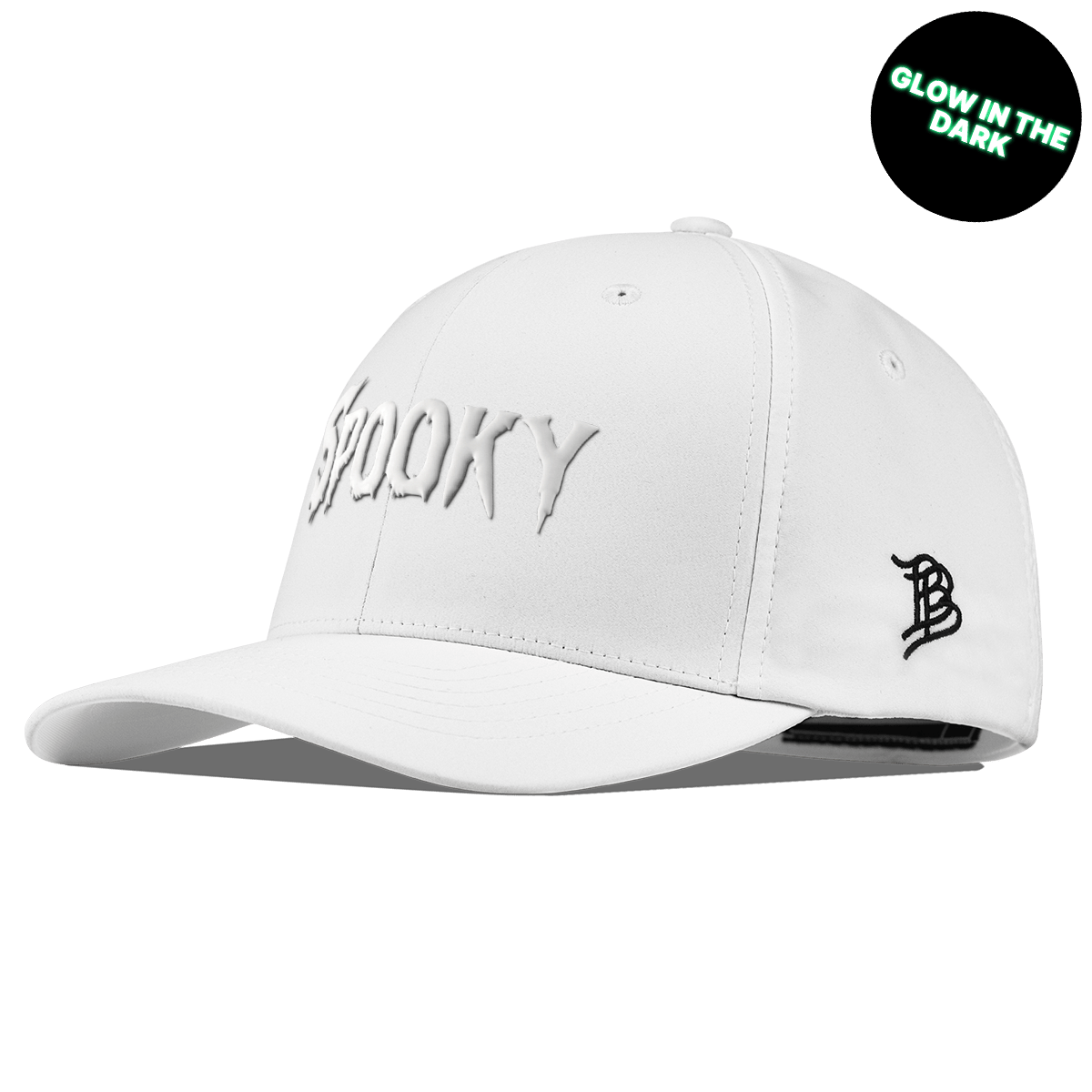Spooky Glow Flexfit Performance Fitted White