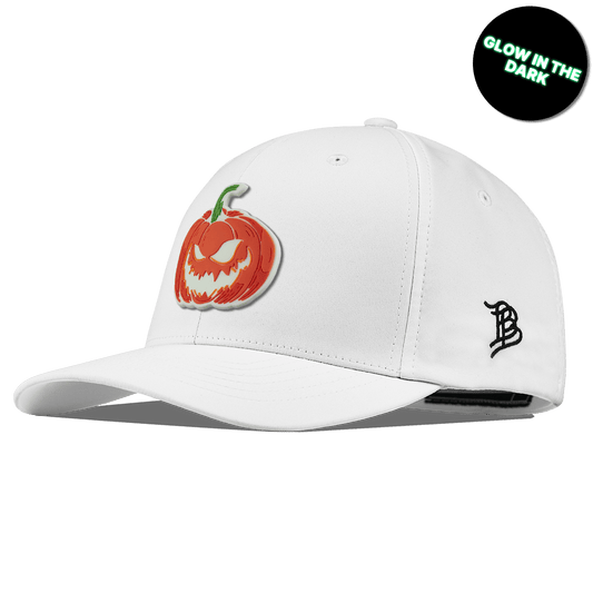 Jack-O-Lantern Glow Flexfit Performance Fitted White