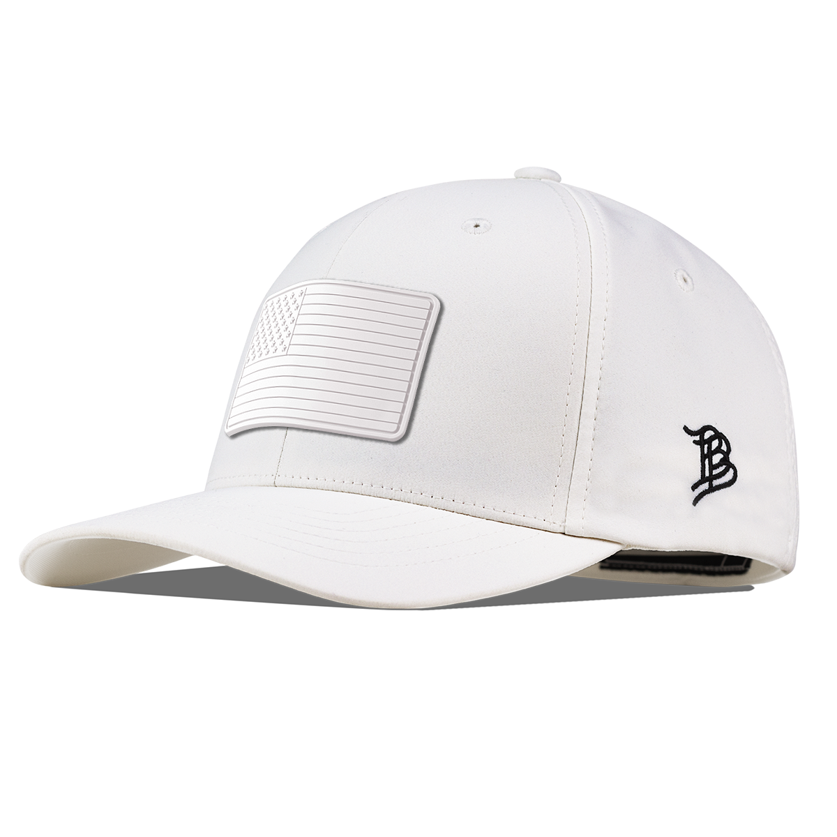 Old Glory Stealth Flexfit Performance Fitted White