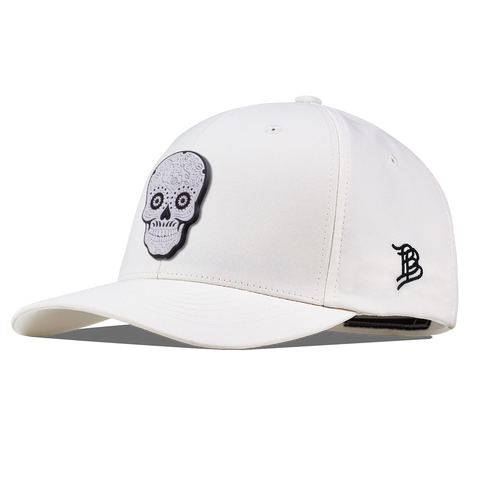 Sugar Skull PVC Flexfit Performance Fitted White