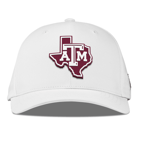 Texas A&M University "Texas A&M Outline" Flexfit Performance Fitted White